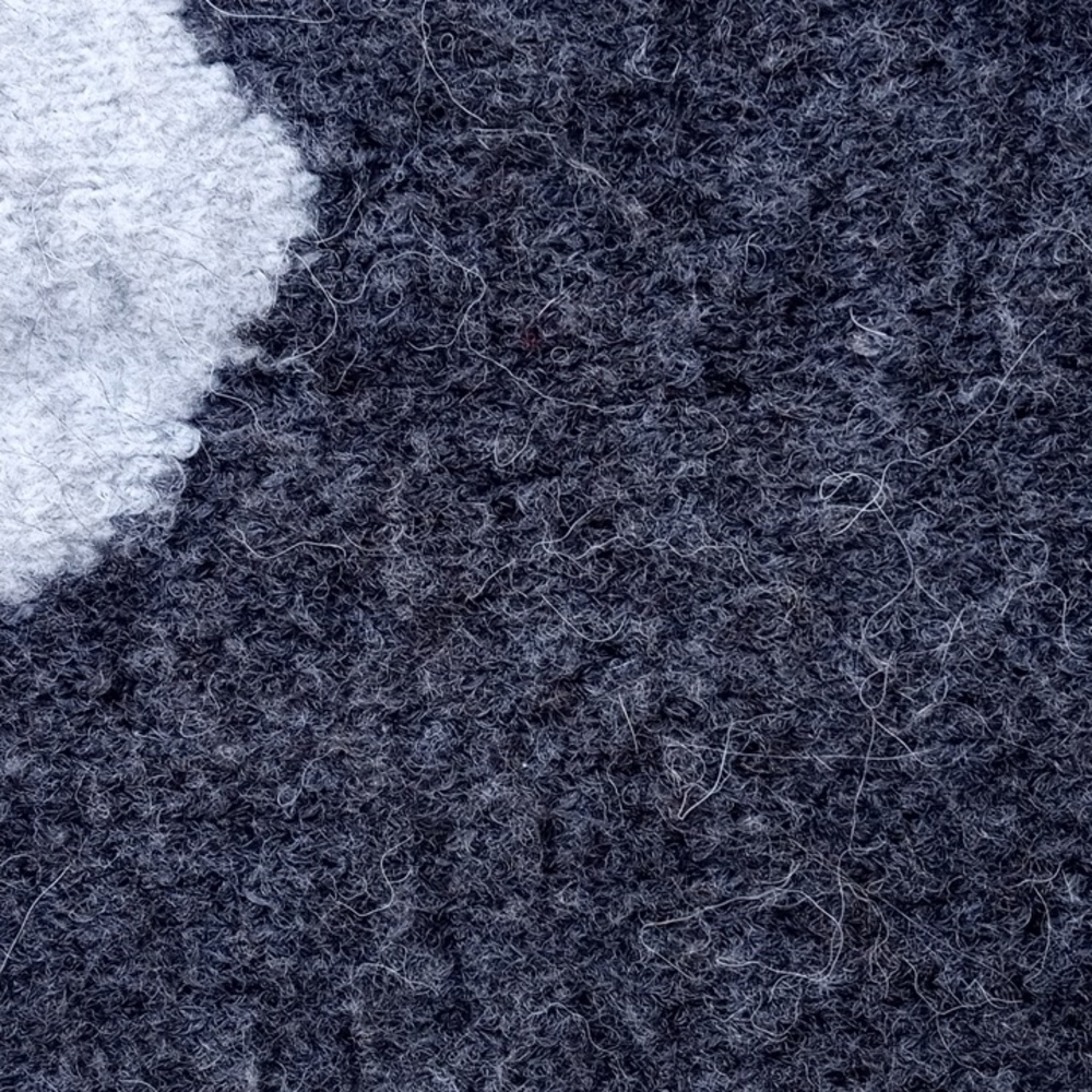 Women's Gray Alpaca Sweater with Deer Design - Picture 11 of 13
